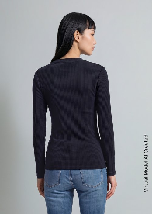 Longsleeve slim — Blue Depths