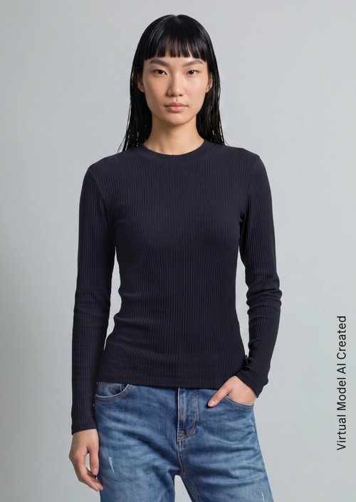 Longsleeve slim — Blue Depths