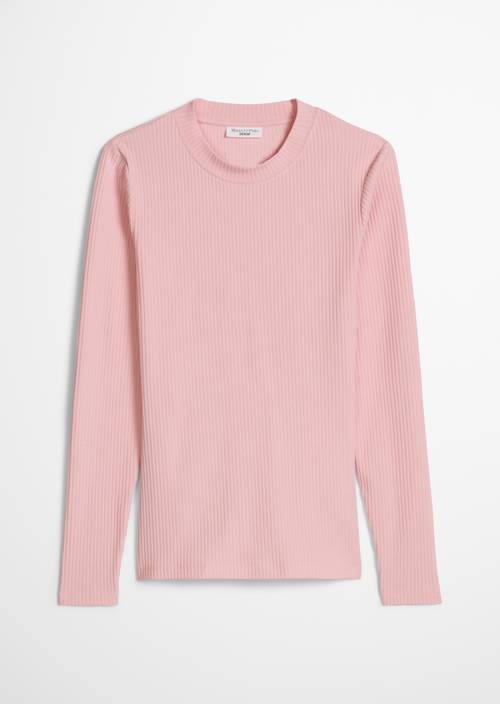 Longsleeve slim Strawberry Cream in freigestellter Ansicht ohne Model