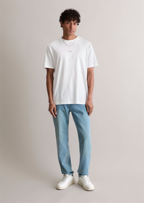 Marc O'Polo Jeans model Aric taps toelopend, Heren, blauw, 28/30, 99% Katoen, 1% Elasthaan