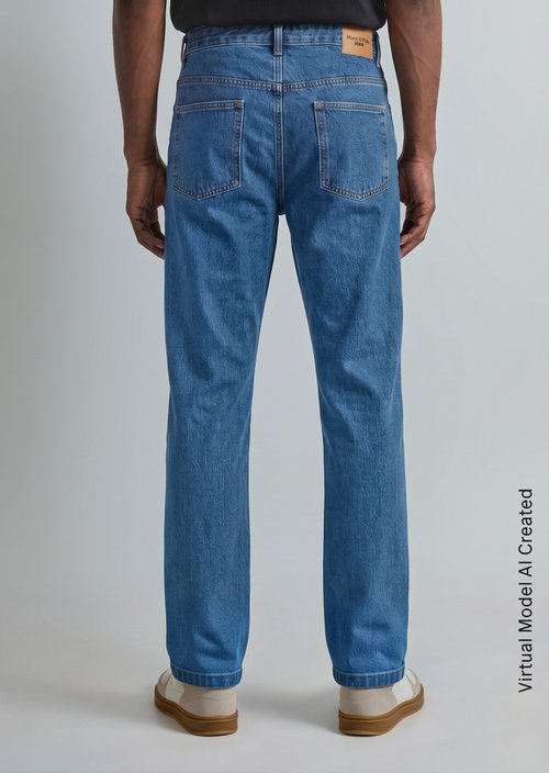 Jeans model Sverre straight — Dark Blue