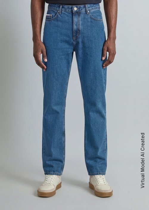 Jeans model Sverre straight — Dark Blue