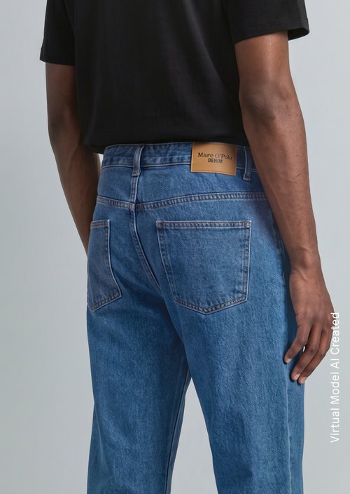 Jeans model Sverre straight — Dark Blue