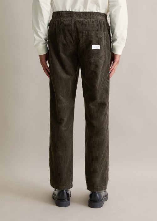 Tapered corduroy jogging pants — Cloudburst