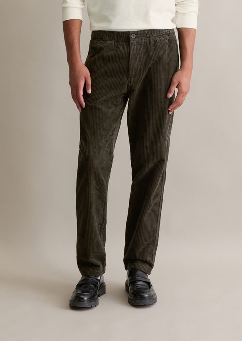 Tapered corduroy jogging pants — Cloudburst