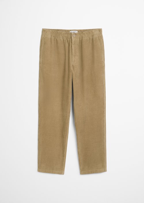 Tapered corduroy jogging pants — Pale Khaki