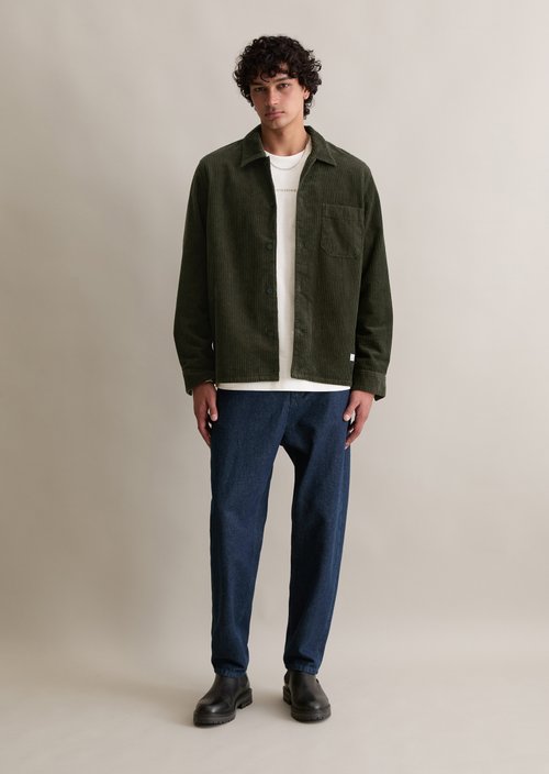 Corduroy overshirt — Cloudburst