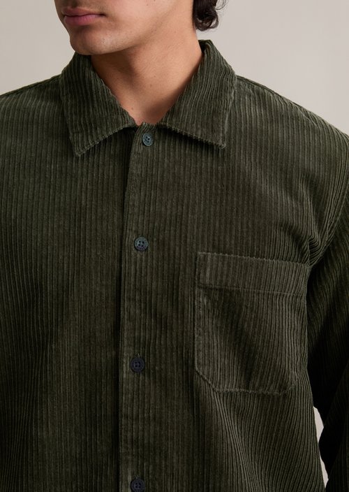 Corduroy overshirt — Cloudburst