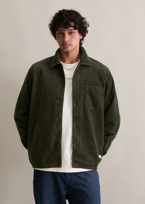 Corduroy overshirt — Cloudburst