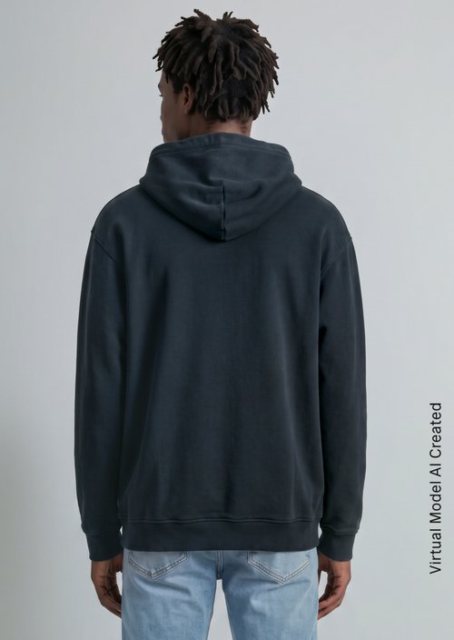 Hoodie relaxed — Navy Teal