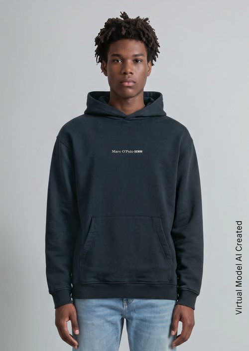 Hoodie relaxed — Navy Teal