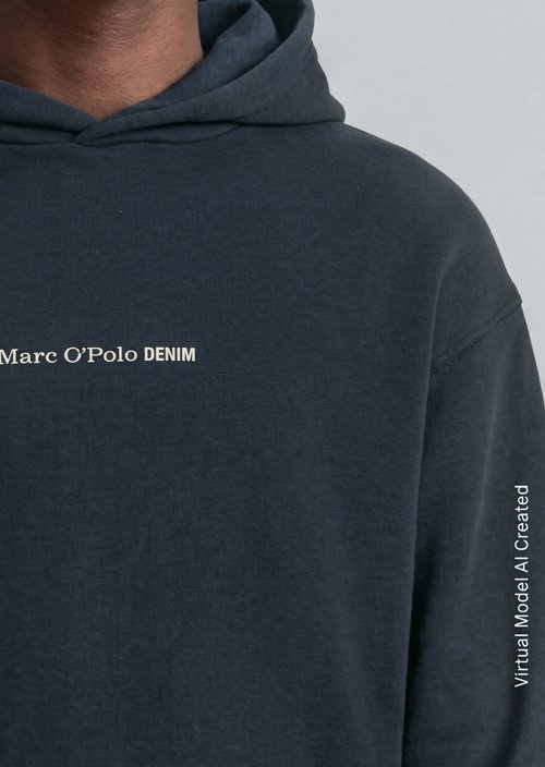 Hoodie relaxed — Navy Teal