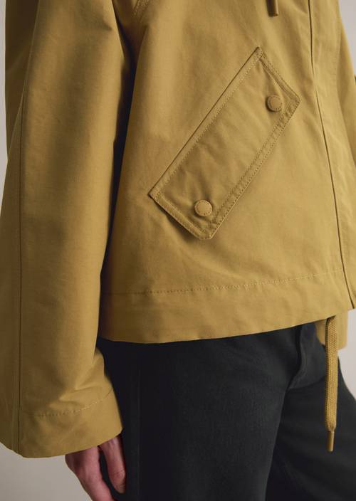 Outdoor jacket relaxed Golden Ocher in detail view