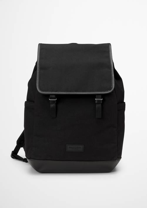 Rucksack aus recyceltem Polyester schwarz Rucksäcke MARC O'POLO