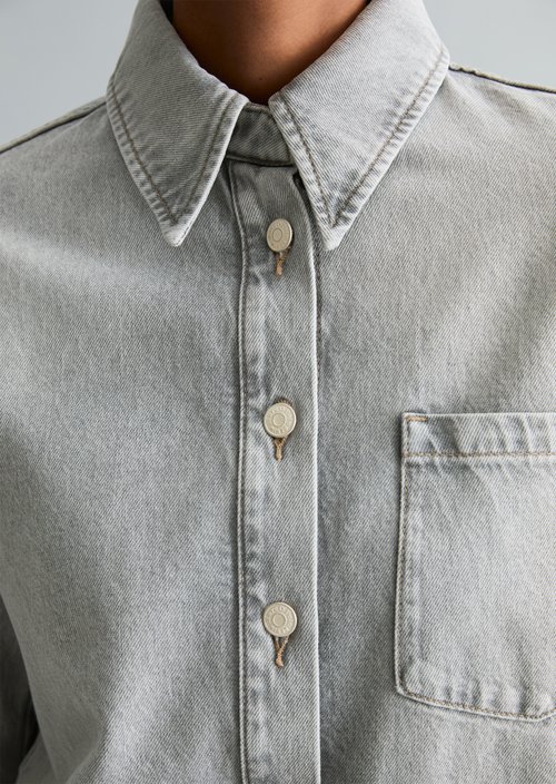 Jeans dress oversize — Light Grey