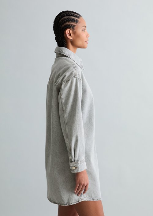 Jeans dress oversize — Light Grey