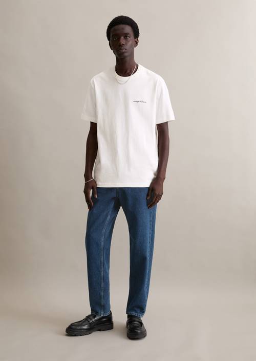 Jeans model Runne tapered Dark Blue in front view