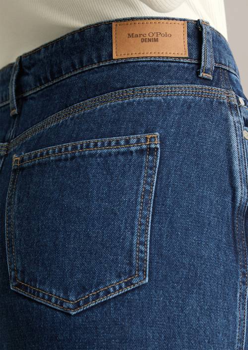 Falda vaquera regular maxi Dark Blue en vista detallada