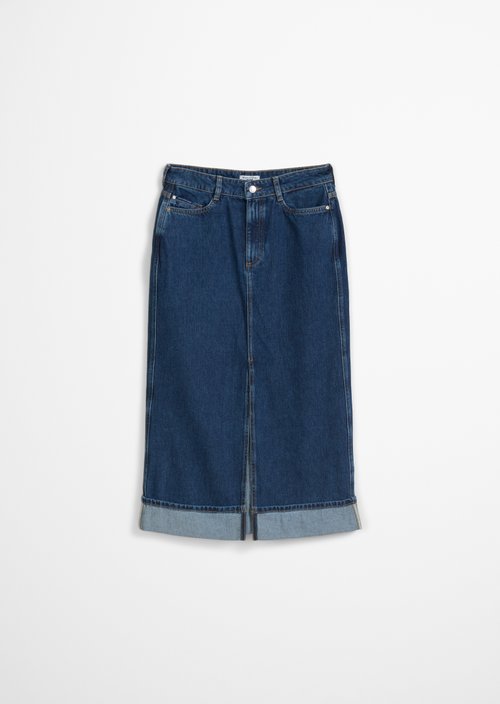 Regular maxi denim skirt — Dark Blue