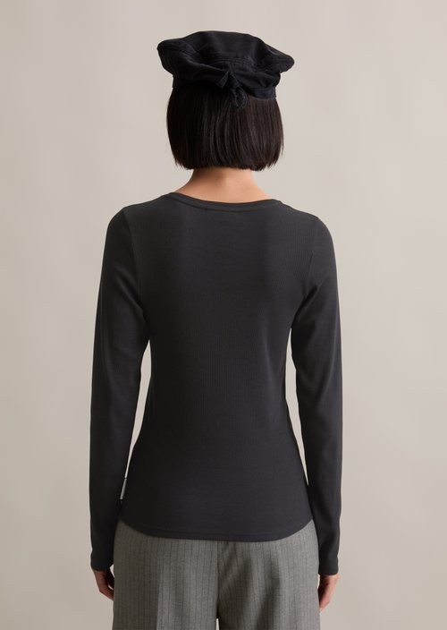 Longsleeve slim — Black