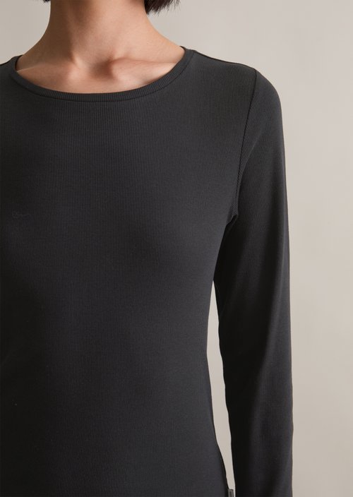 Longsleeve slim — Black