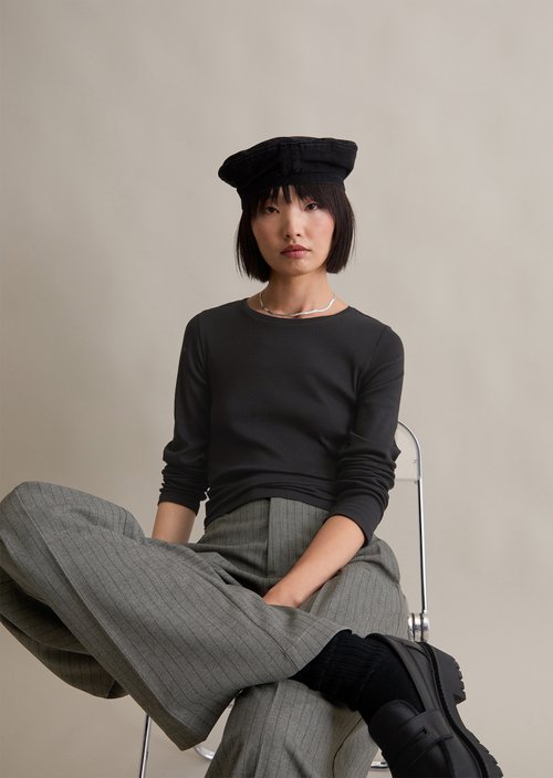 Longsleeve slim — Black