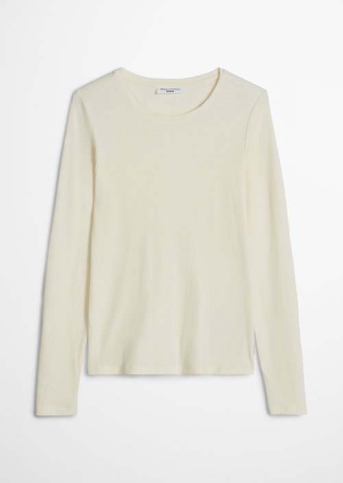 Longsleeve slim — Creamy White