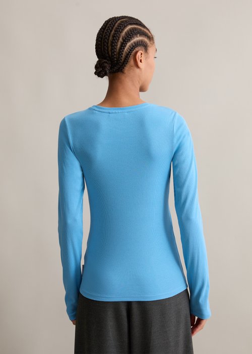 Longsleeve slim — Azure Sky