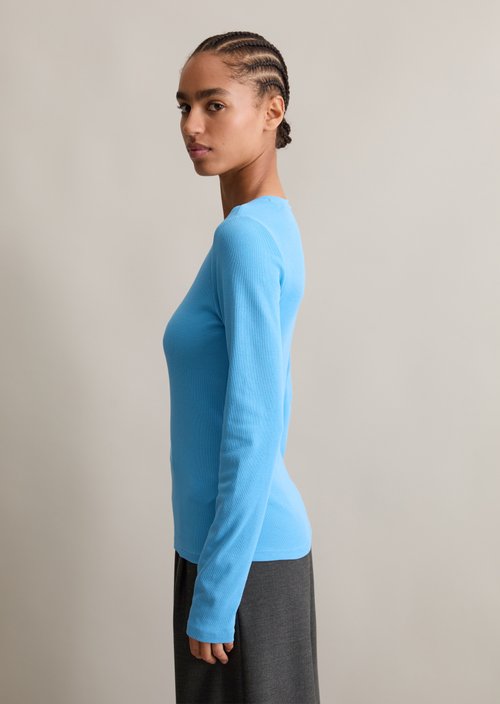 Longsleeve slim — Azure Sky