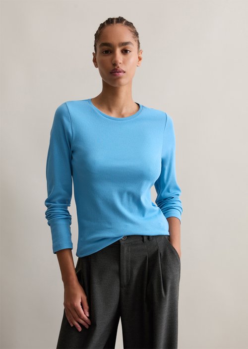 Longsleeve slim — Azure Sky