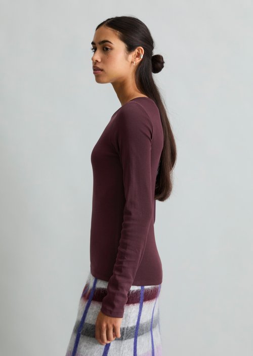 Longsleeve slim — Rhubarb Jam