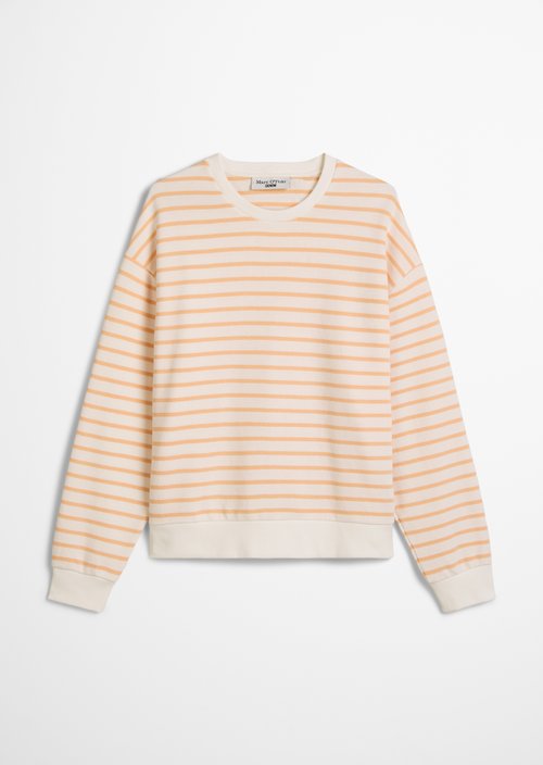 Oversize striped sweatshirt — Light Orange