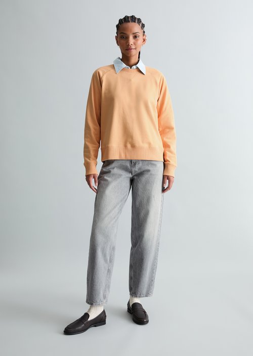DfC Sweatshirt relaxed — Bleached Apricot