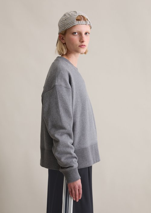 Relaxed sweatshirt — Asphalt Melange