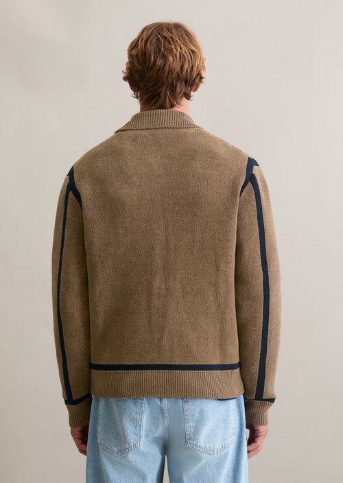 Regular cardigan — Cold Taupe