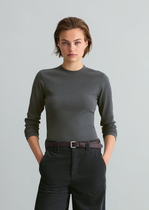 Longsleeve slim — Light Graphite