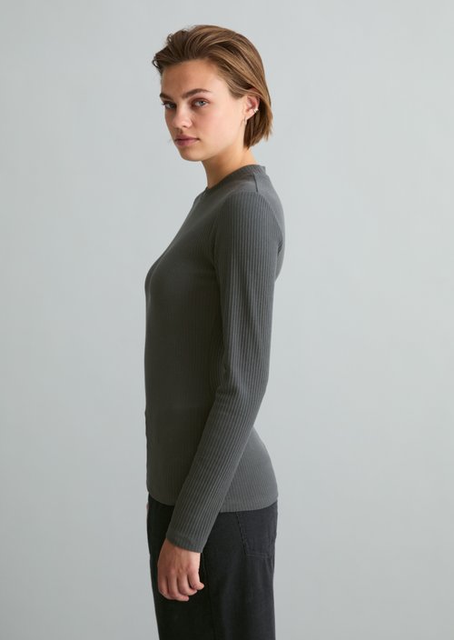 Longsleeve slim — Light Graphite