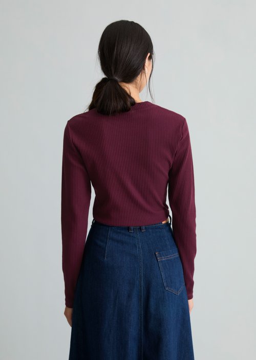 Longsleeve slim — Mahagony Jam