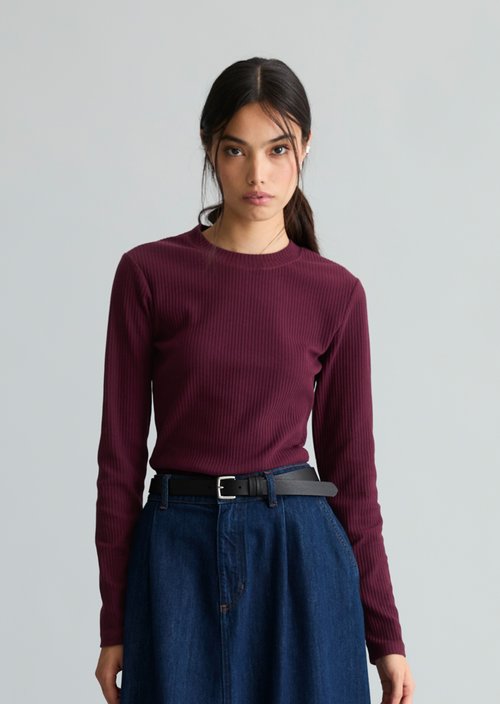 Longsleeve slim — Mahagony Jam