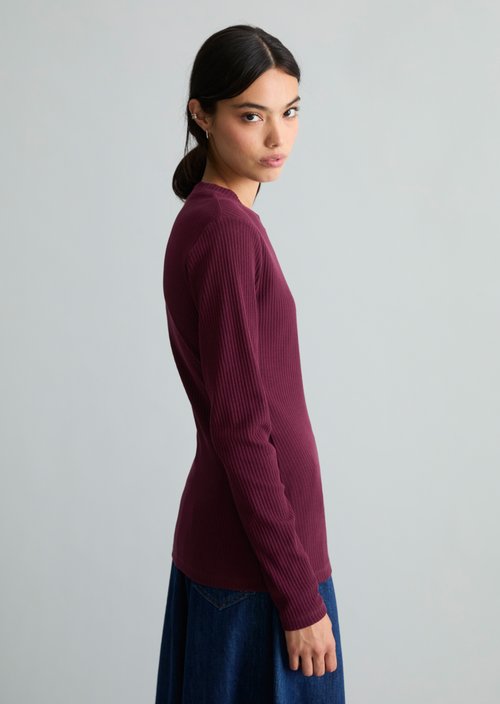 Longsleeve slim — Mahagony Jam