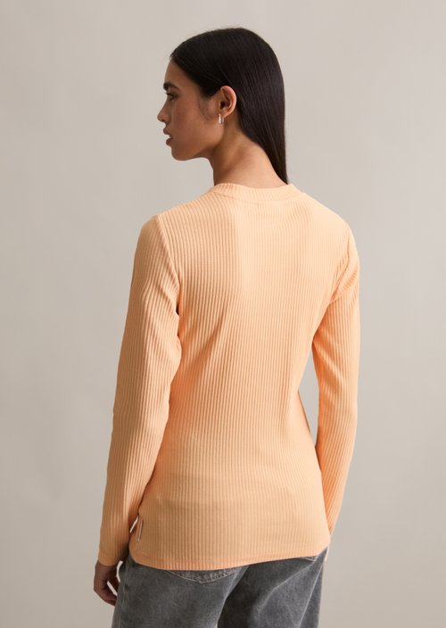 Longsleeve slim — Bleached Apricot