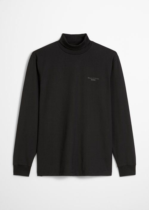 Relaxed turtleneck longsleeve — Black