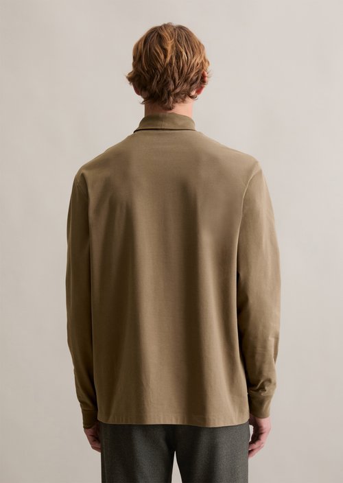 Relaxed turtleneck longsleeve — Pale Brown