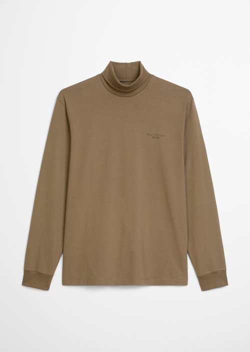 Relaxed turtleneck longsleeve — Pale Brown