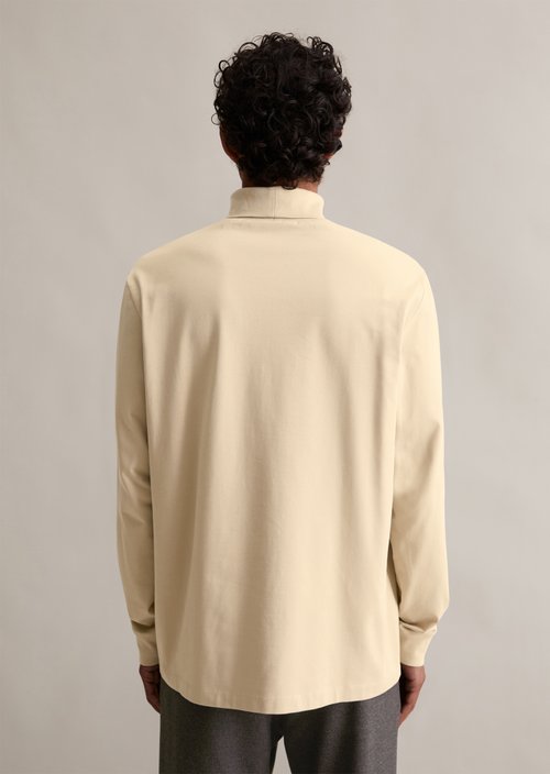 Relaxed turtleneck longsleeve — Pure Cashmere