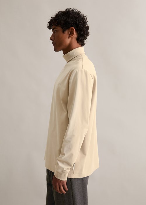 Relaxed turtleneck longsleeve — Pure Cashmere