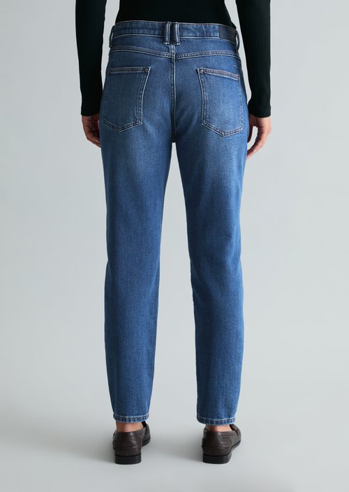 Jeans model Freja boyfriend cropped — Dark Blue