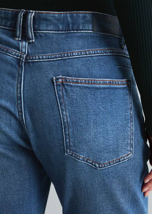 Dżinsy model Freja boyfriend cropped Dark Blue w widoku szczegółowym