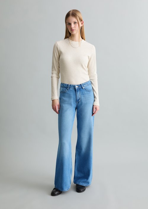 Jeans model Grethe loose flared — Light Blue