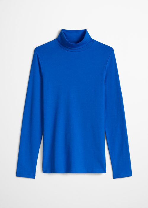 Turtleneck longsleeve slim — Pale Cobalt